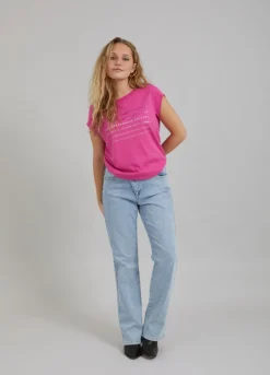 Kvinde Coster Copenhagen T-Shirts^T-Shirt M. Folie Logo