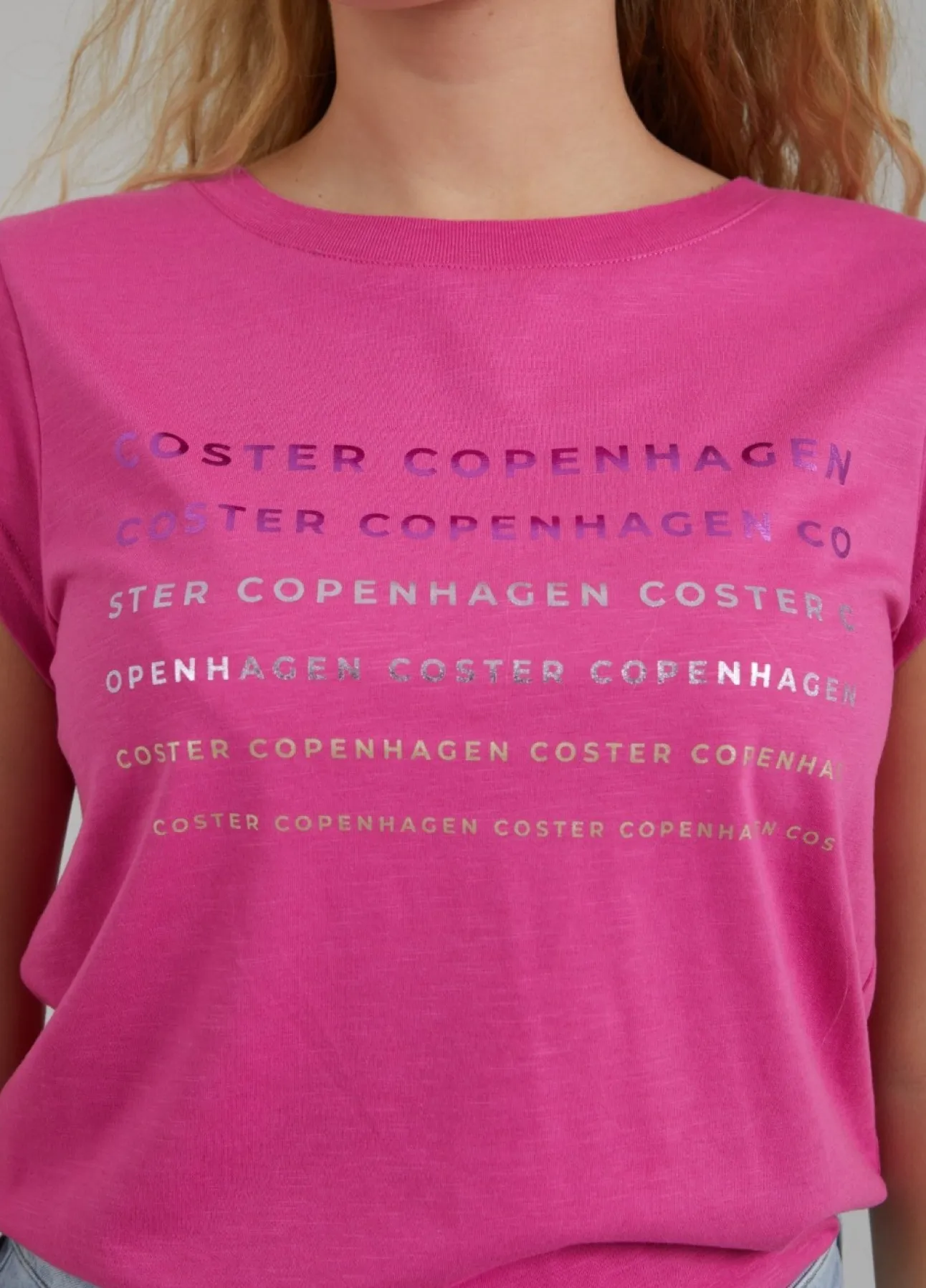 Kvinde Coster Copenhagen T-Shirts^T-Shirt M. Folie Logo