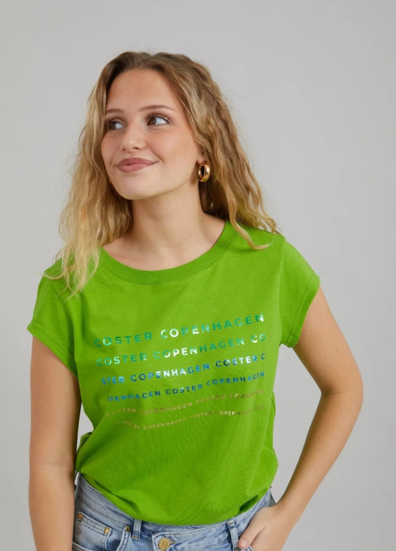 Kvinde Coster Copenhagen T-Shirts^T-Shirt M. Folie Logo