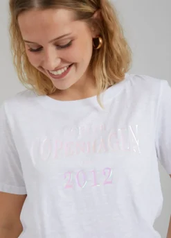 Kvinde Coster Copenhagen T-Shirts^T-Shirt M. Logo Print
