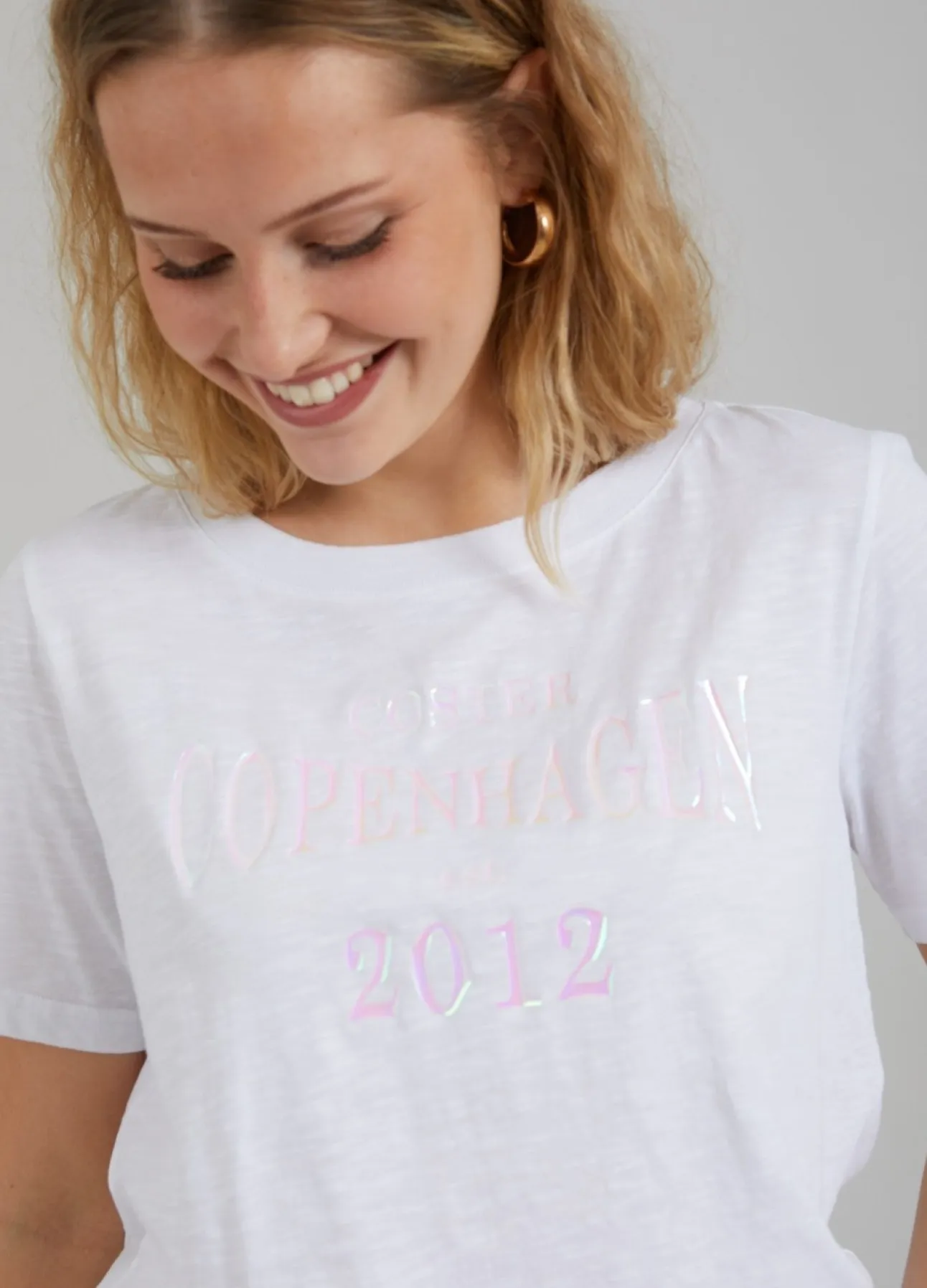 Kvinde Coster Copenhagen T-Shirts^T-Shirt M. Logo Print