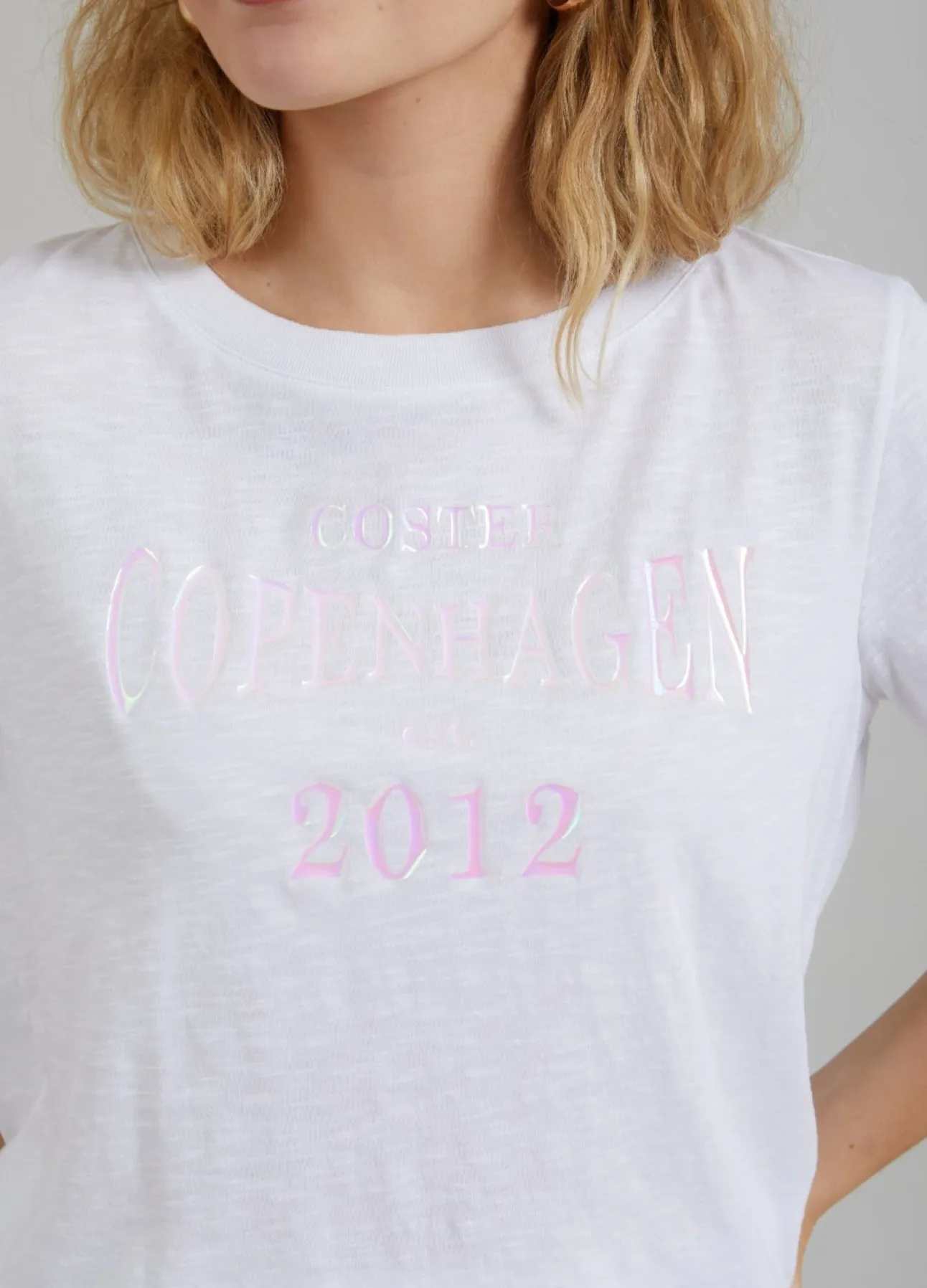 Kvinde Coster Copenhagen T-Shirts^T-Shirt M. Logo Print
