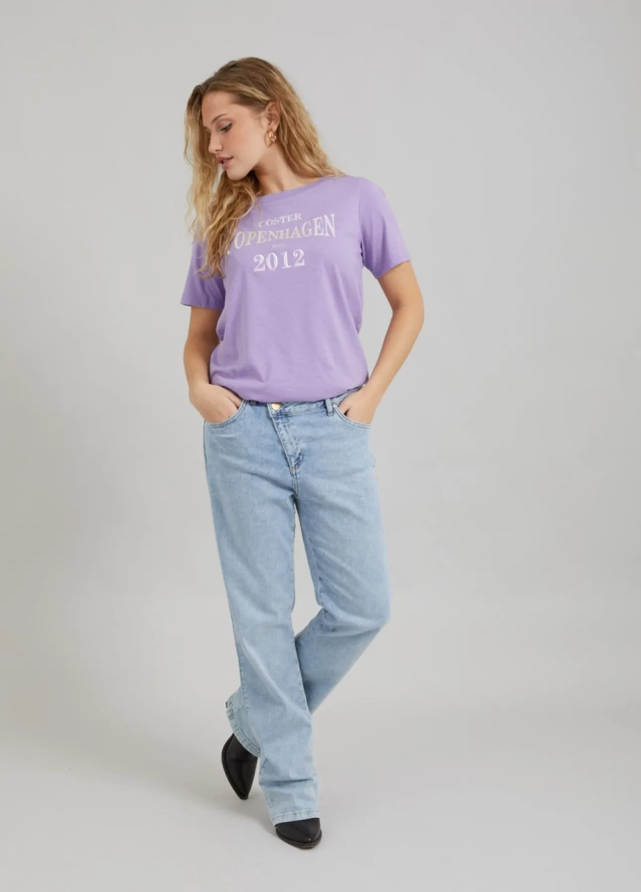 Kvinde Coster Copenhagen T-Shirts^T-Shirt M. Logo Print
