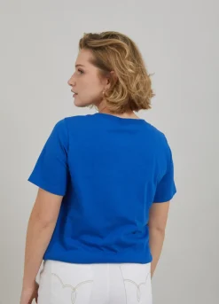 Kvinde Coster Copenhagen T-Shirts^T-Shirt M. Sky Print
